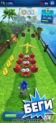 Sonic Dash на Андроид